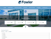 Tablet Screenshot of fowlerauto.com
